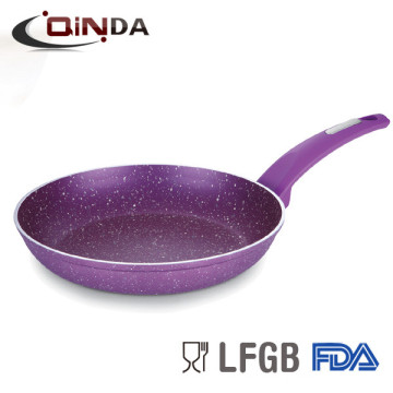 Latest products forged aluminum granite stone frying pan /lave cooking stone pan